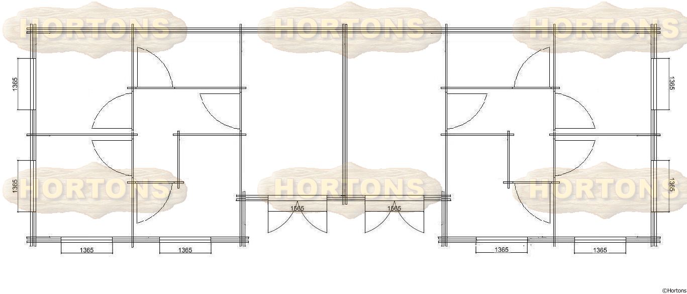 96 sq m Fully Insulated 70+70mm twinskin Twin park homes